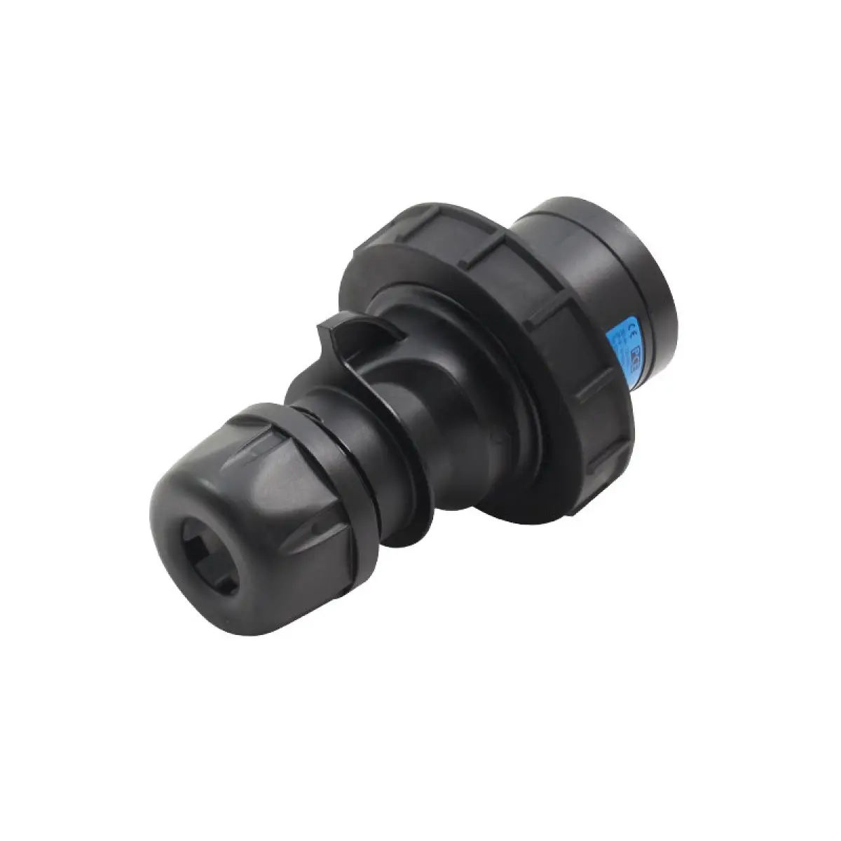 32A 230V IP67 2P+E Black Plug (0232-6X) - CONN154