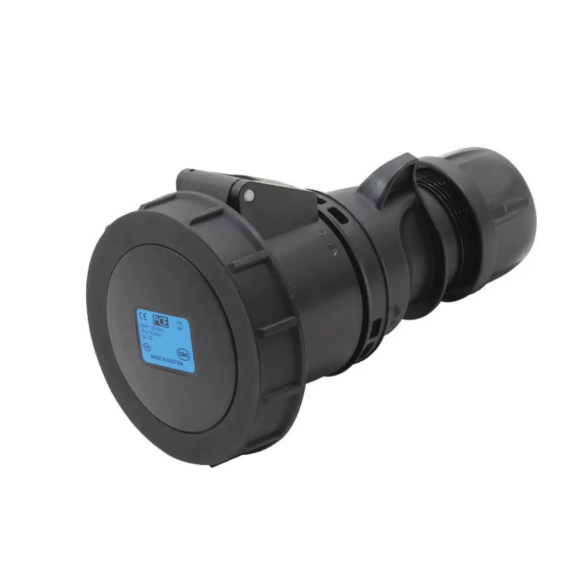 32A 230V IP67 2P+E Black Socket (2232-6X) - CONN155
