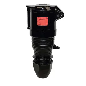 32A 415V 2P+E Black Plug 330SW - CONN1705