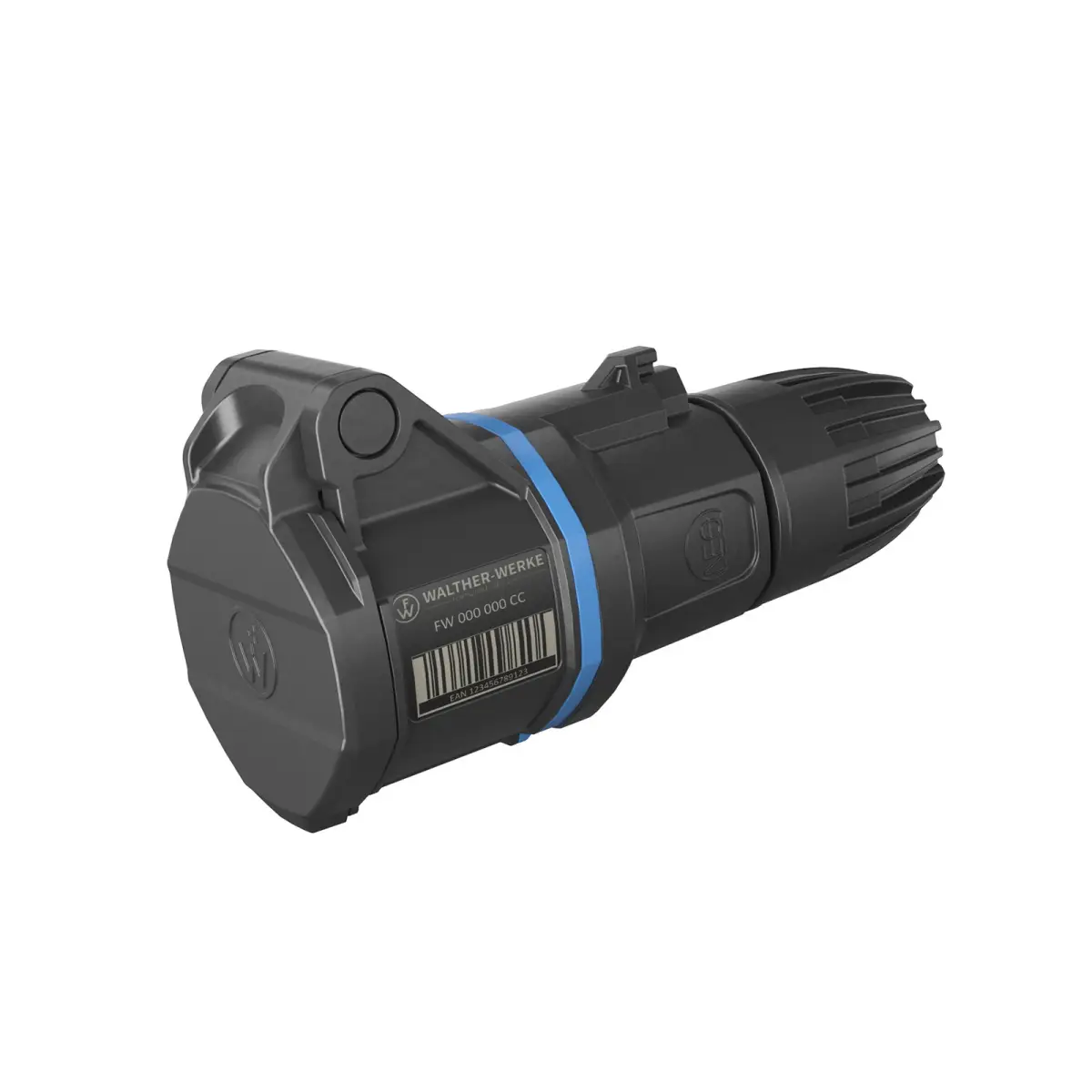 16A 230V 2P+E Black Plug FW311306SK - CONN1707