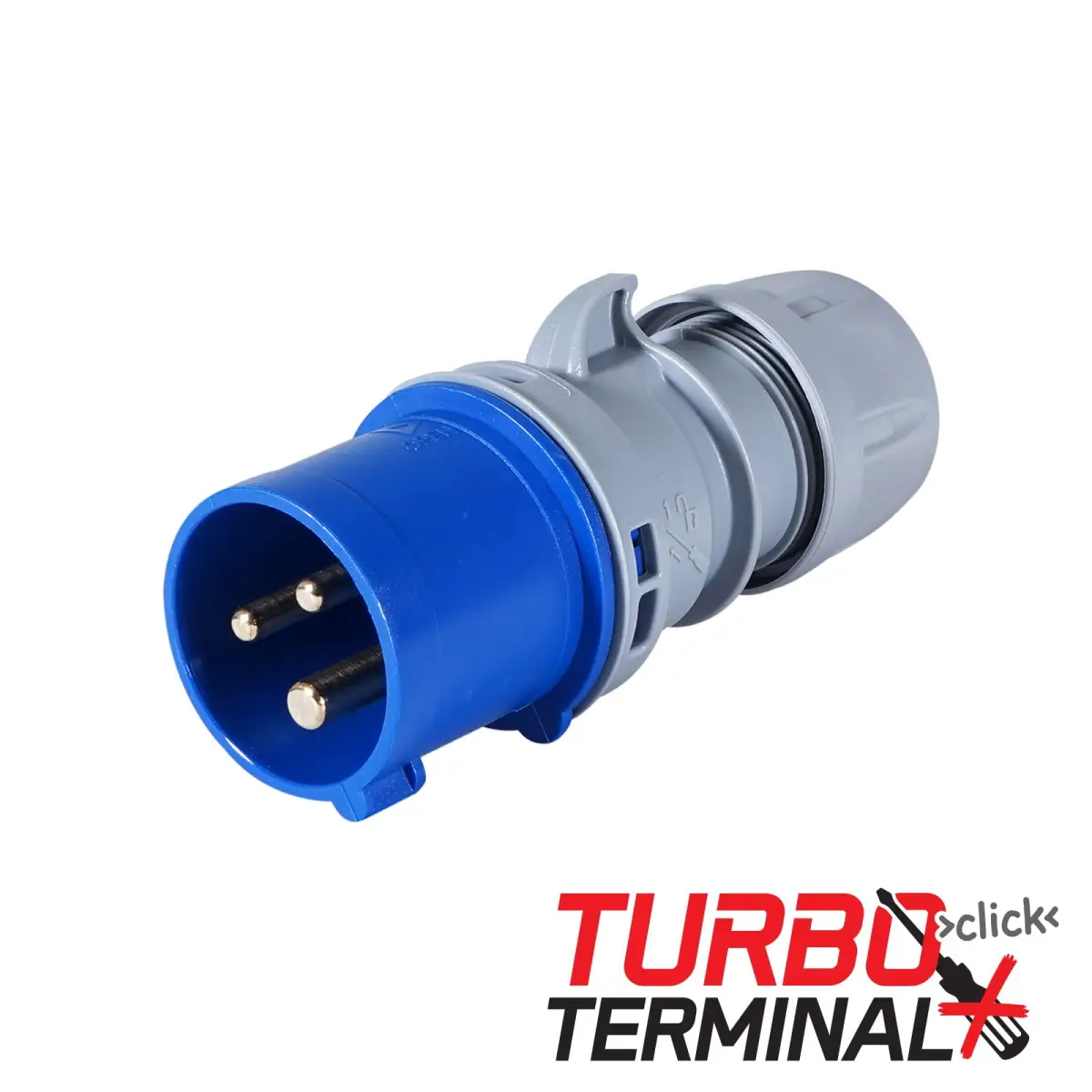 16A 230V 2P+E Plug (013-6tt) - CONN186
