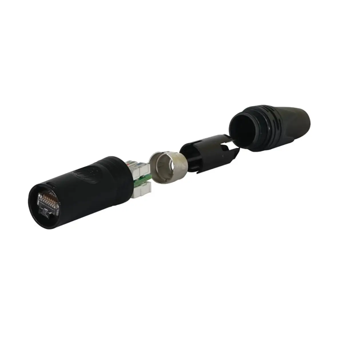 etherCON Cable Connector RJ45 Black NE8MX6B - CONN196