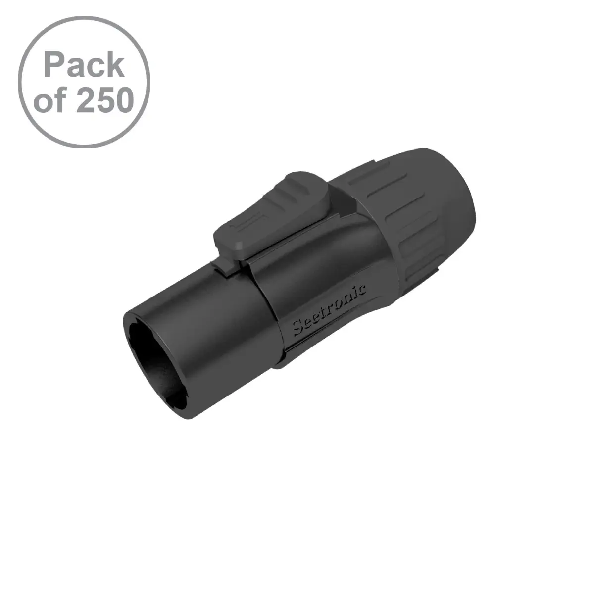 PowerTwist TR1 IP65 Male Black Pack of 250 SAC3MX-BKB-BP - CONN2003B