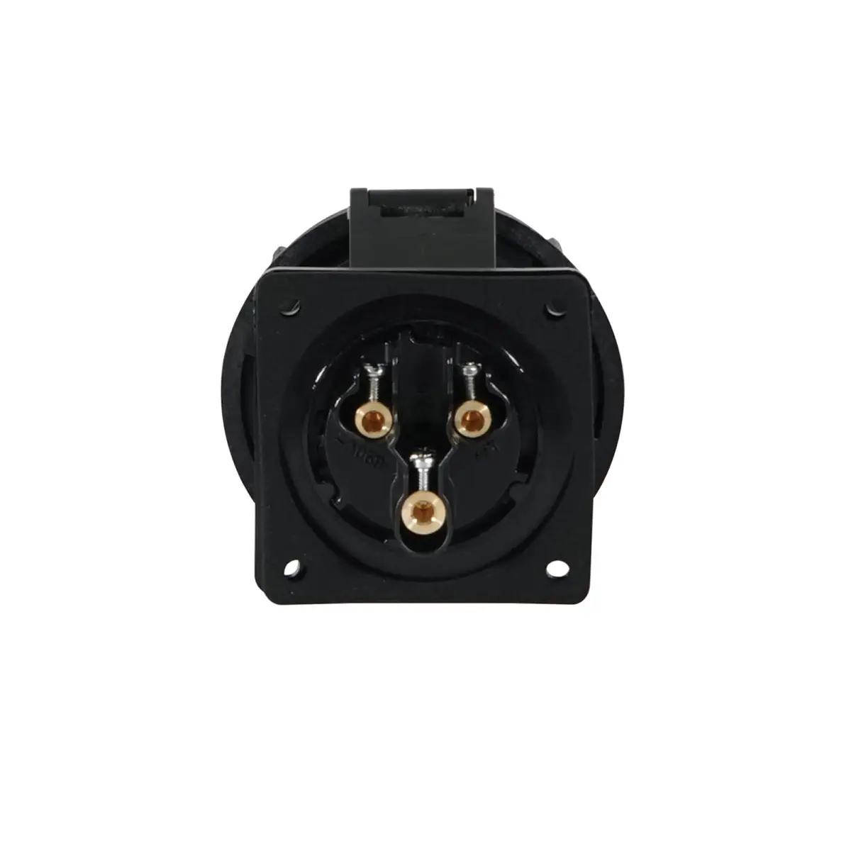 32A 230V IP67 2P+E Panel Socket Black (3232-6x) - CONN248