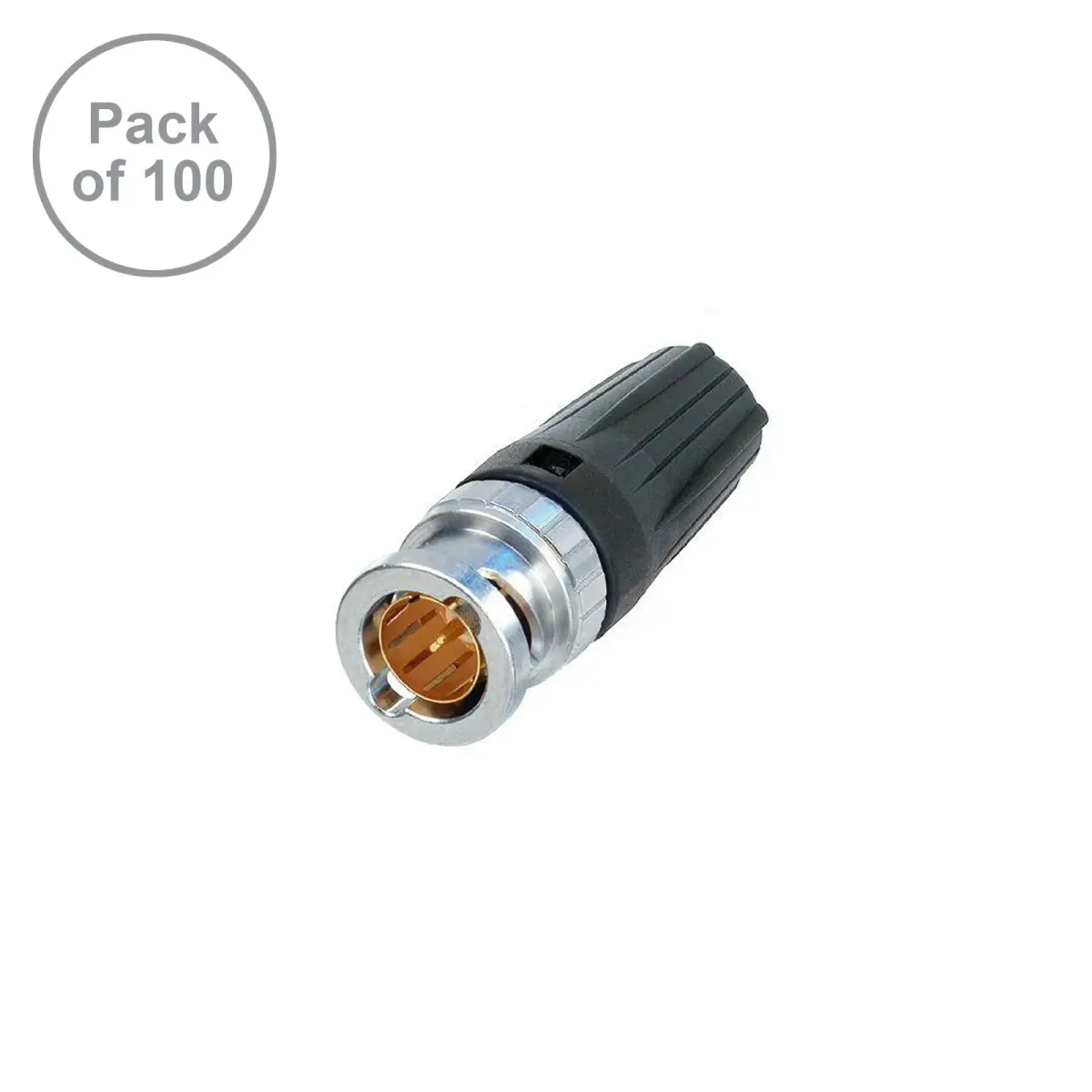 BNC Connector rearTWIST Pack of 100 (NBNC75BTU11-D) - CONN304B