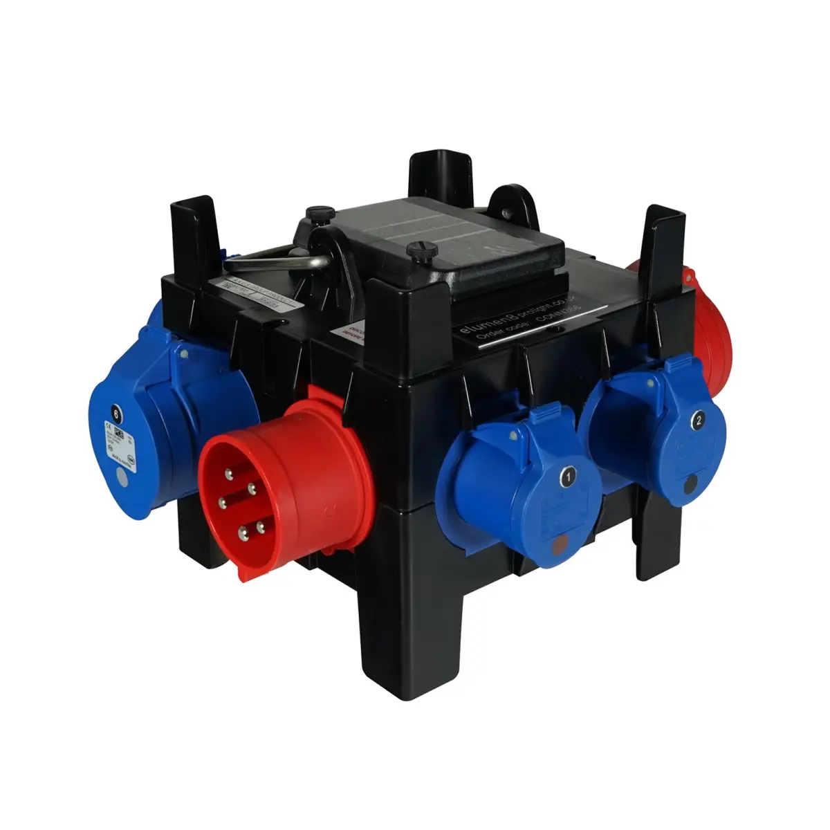 IMST Distribution Box 32A 415V In 3 x 32A and 3 x 16A Out - CONN366