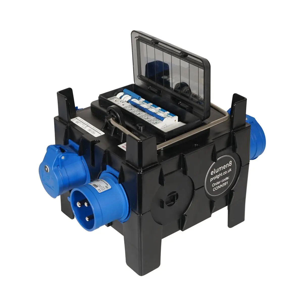 IMST Distribution Box 32A 240V In 4 x 16A 240V Out 2P RCBO - CONN391