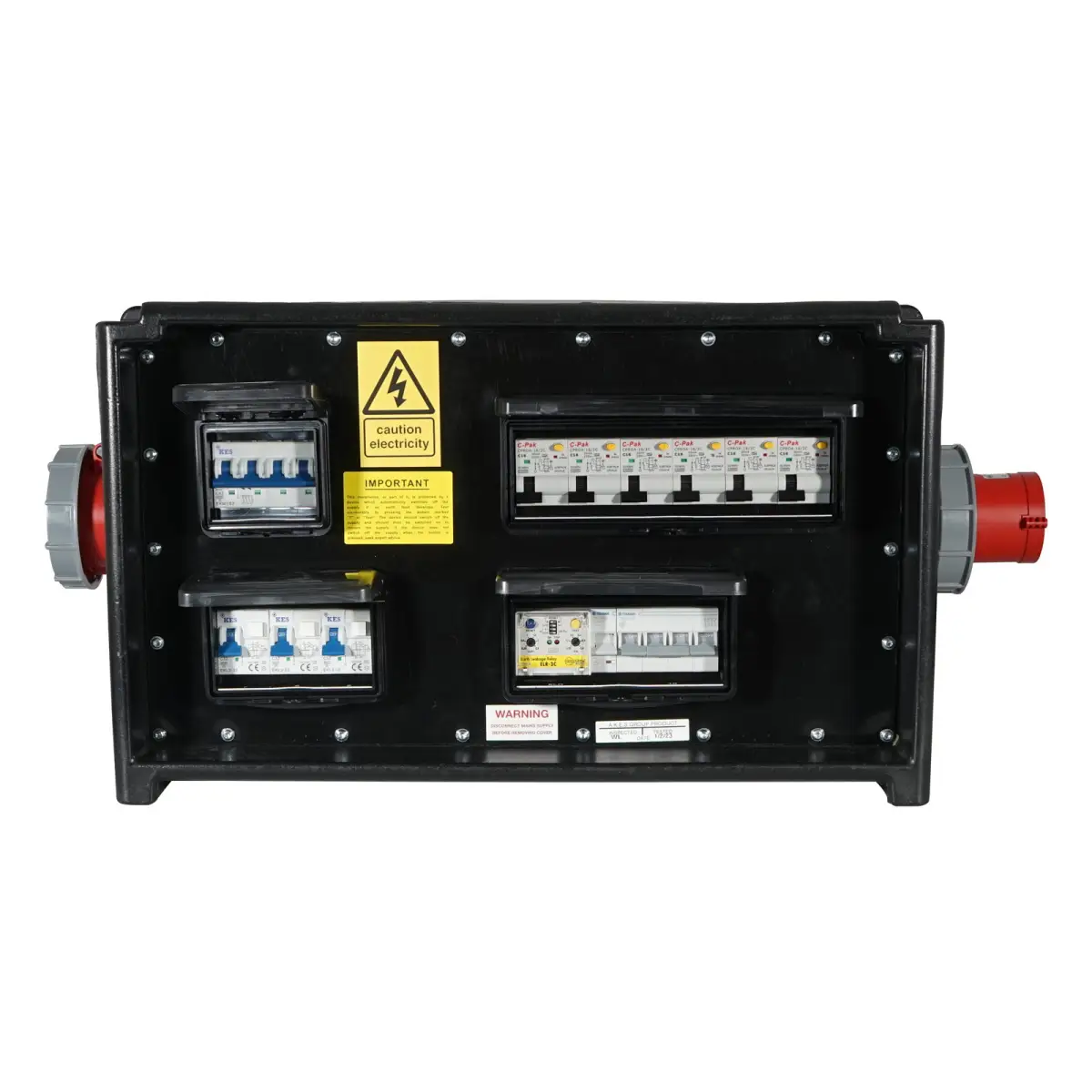 MERZ Distribution Box 63A 3PH In/Thru to 32A/16A - CONN396