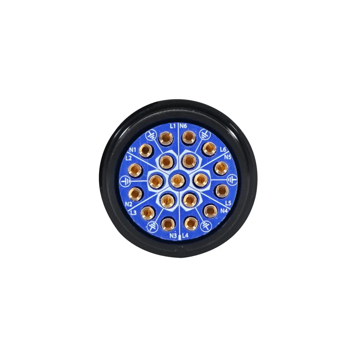 Socapex 19-Pin Line Female Socket 6 x 10mm (1.5mmยฒ cable) - CONN408