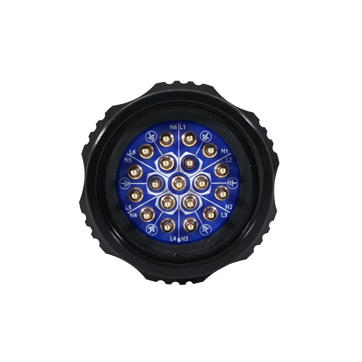 Socapex 19-Pin Line Male Plug 6 x 10mm (1.5mmยฒ cable) - CONN410