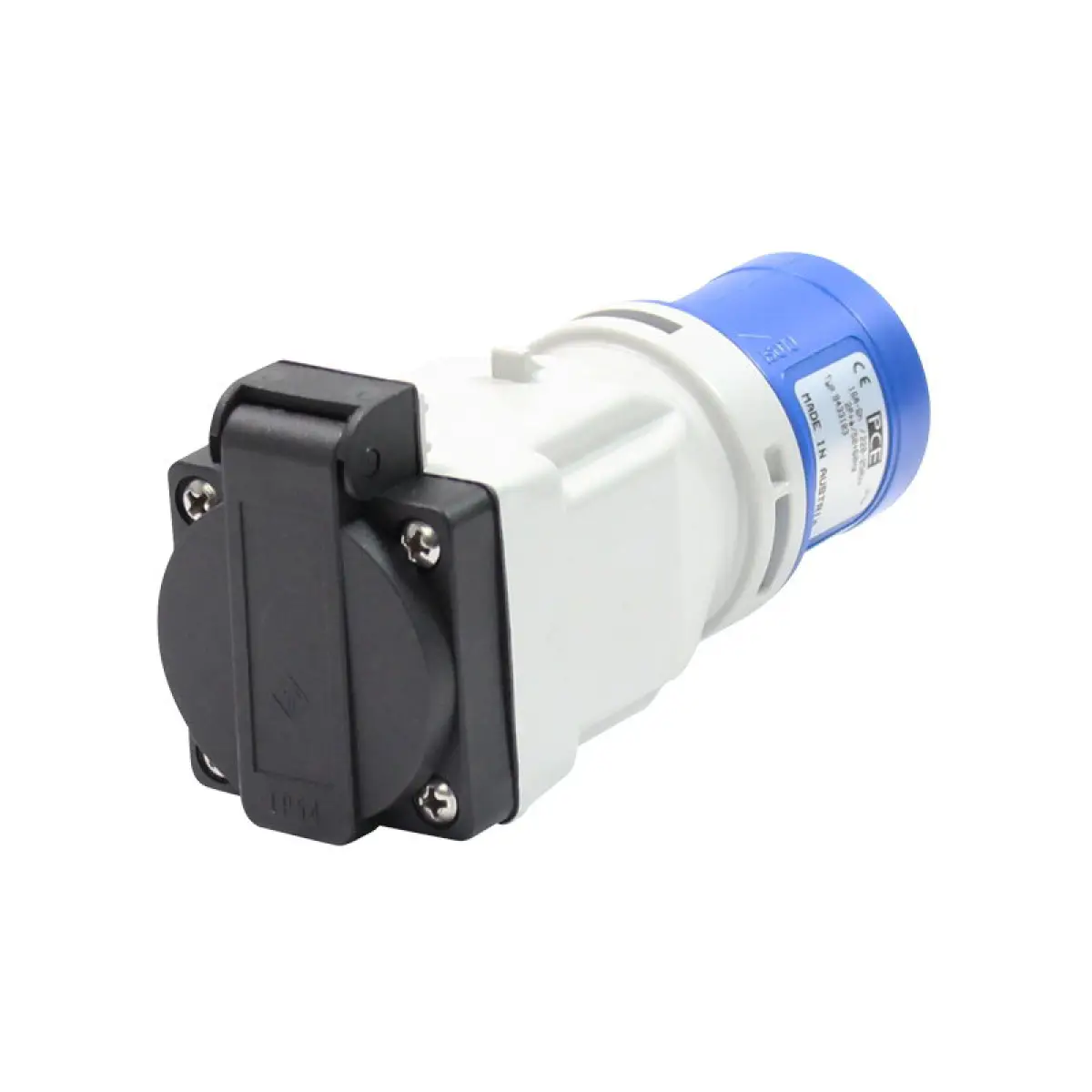 16A 230V 2P+E Plug to 13A Socket Adaptor(9433103) - CONN42