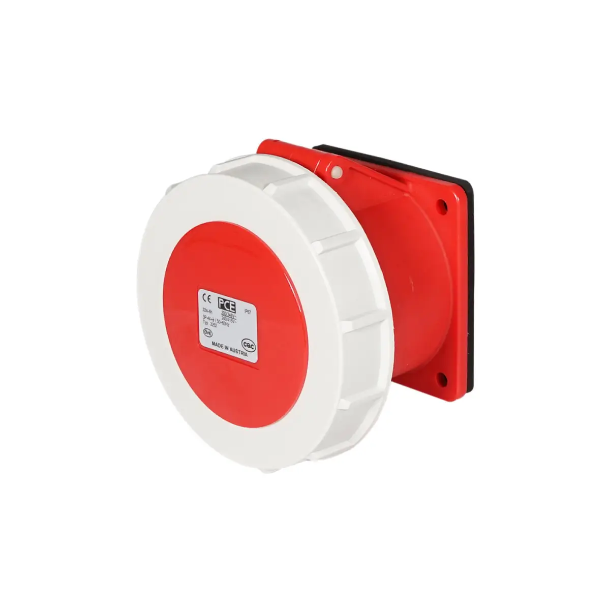 32A 415V IP67 3P+N+E Panel Socket (3252-6) - CONN440