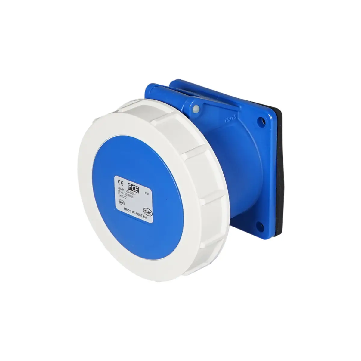 32A 230V IP67 2P+E Panel Socket (3232-6) - CONN441