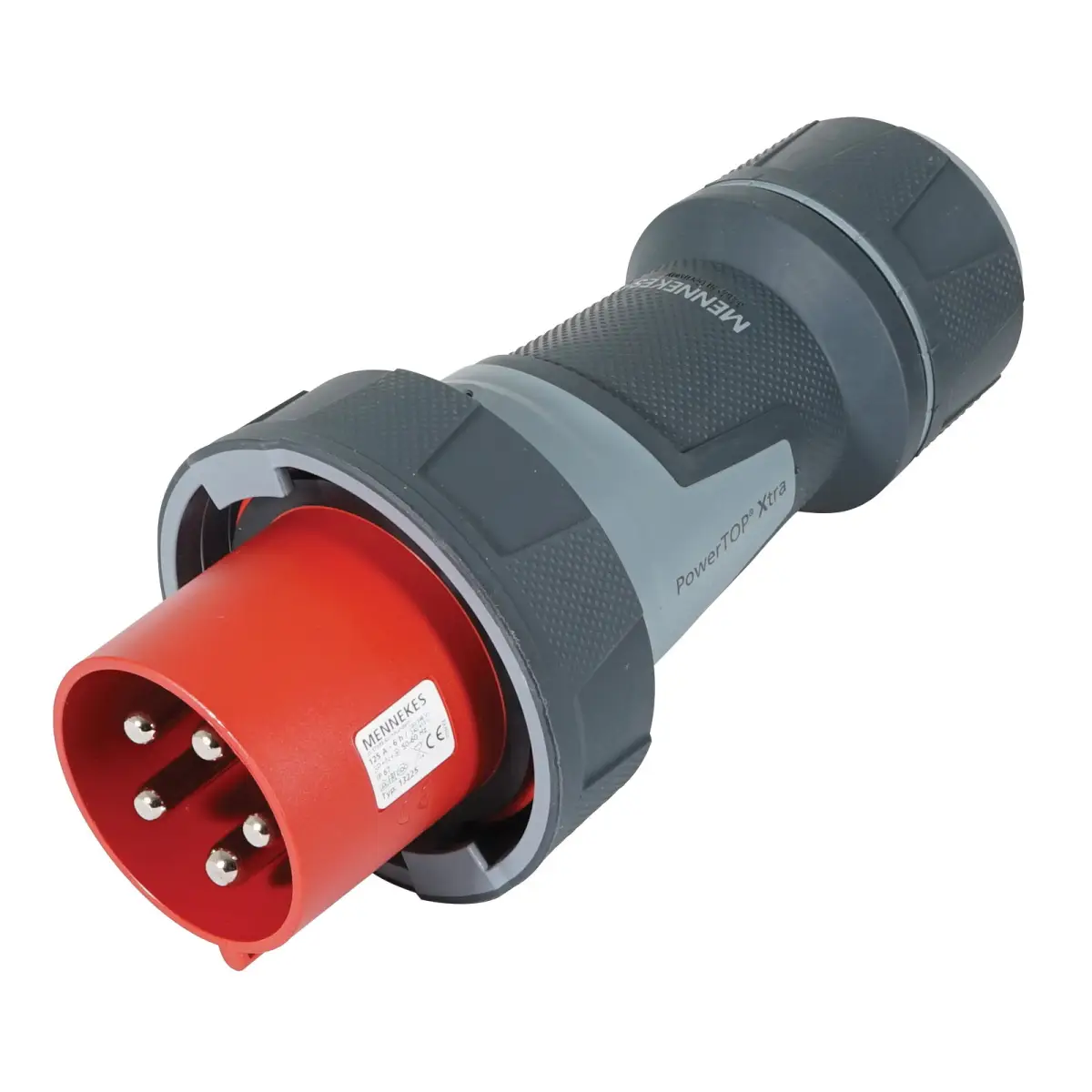 125A 415V 4P+E IP67 PowerTOP Xtra Plug (13225) - CONN468