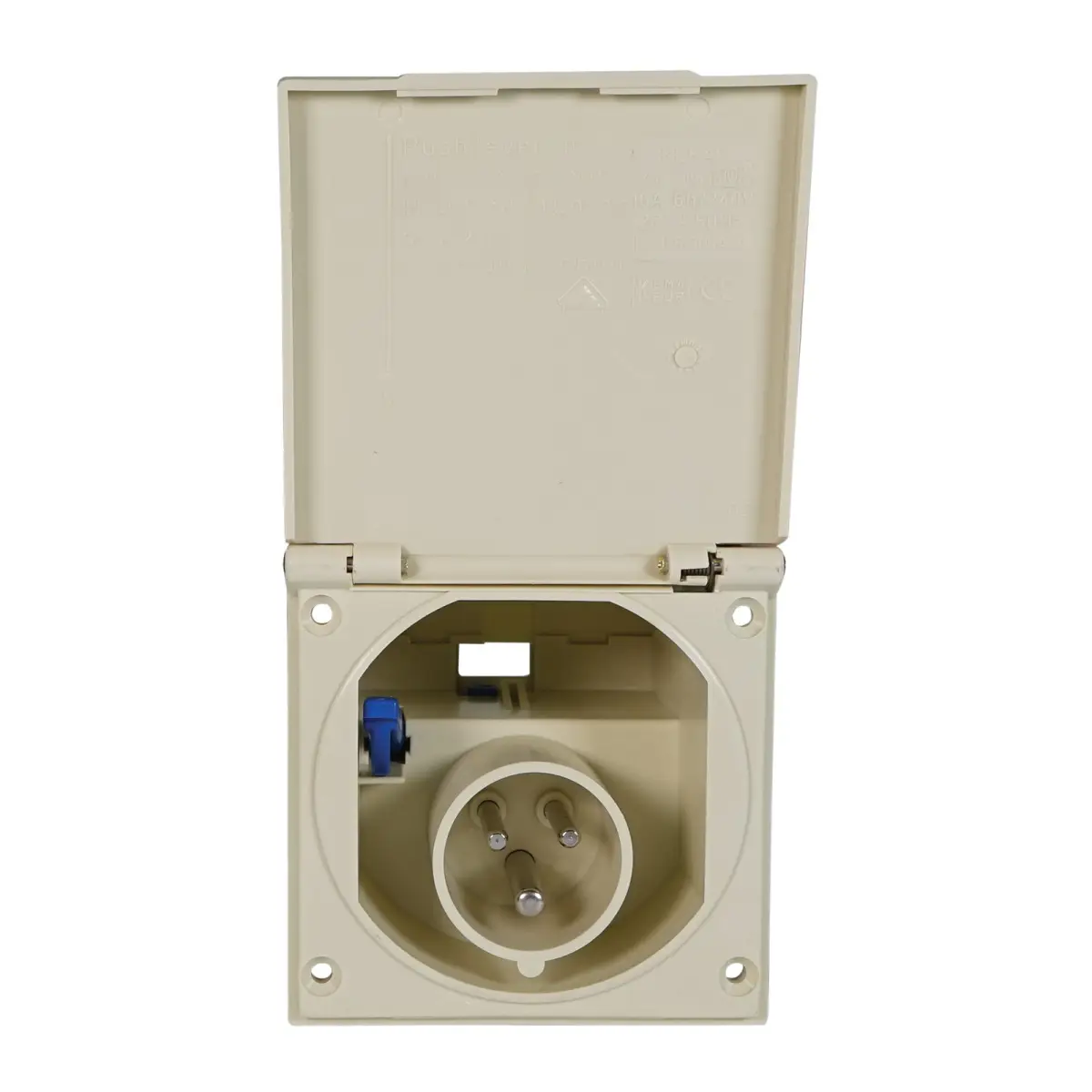 16A 230V 2P+E Caravan Panel Inlet (0137-6) - CONN494