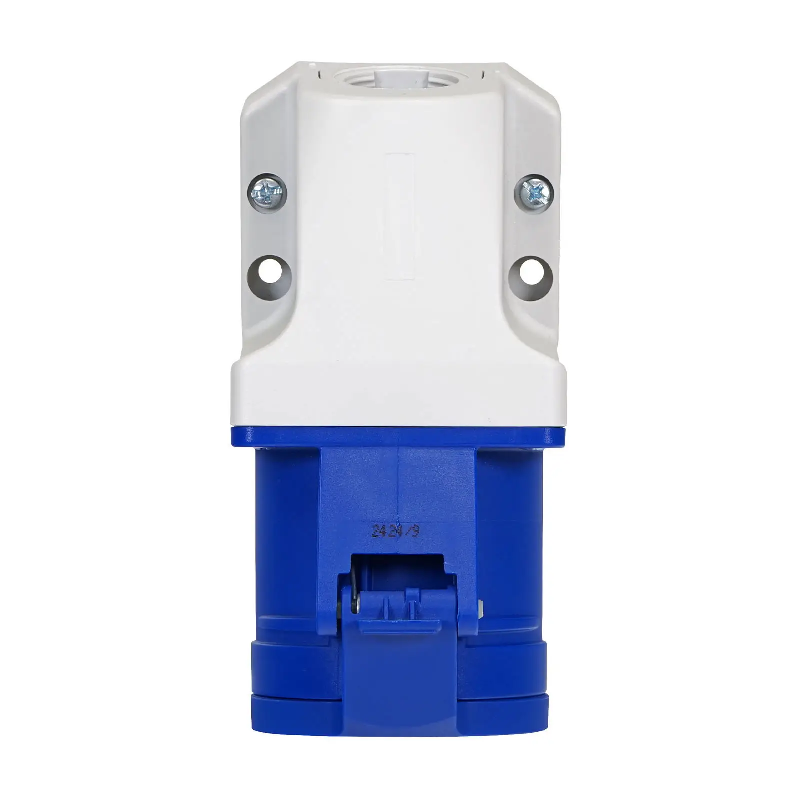 32A 230V 2P+E Wall Mount Angled Socket (123-6K) - Image 4