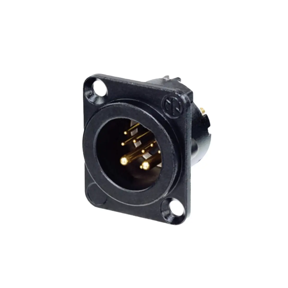 8+2 Pole Male XLR Chassis Plug NC10MD-LX-B - CONN532