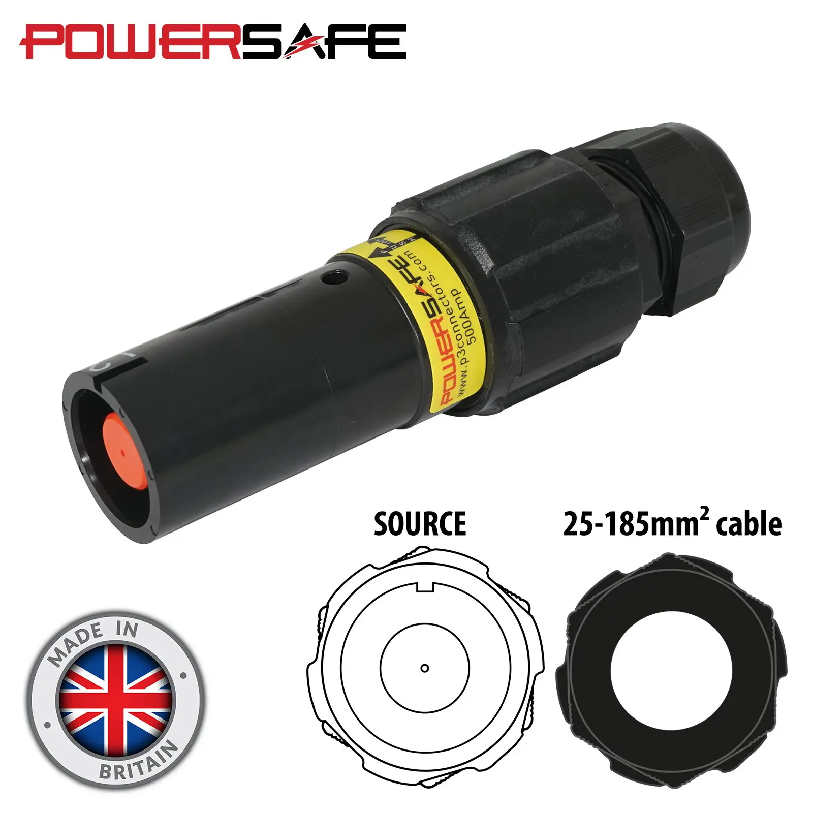 Powersafe 500A Line Source 120mm2 L2 Black - Image 3