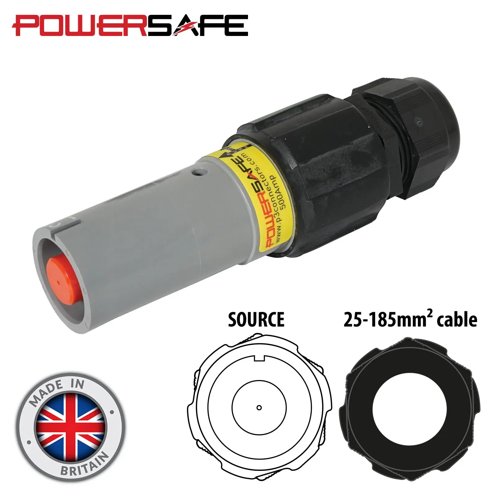 Powersafe 500A Line Source 120mm2 L3 Grey - Image 2