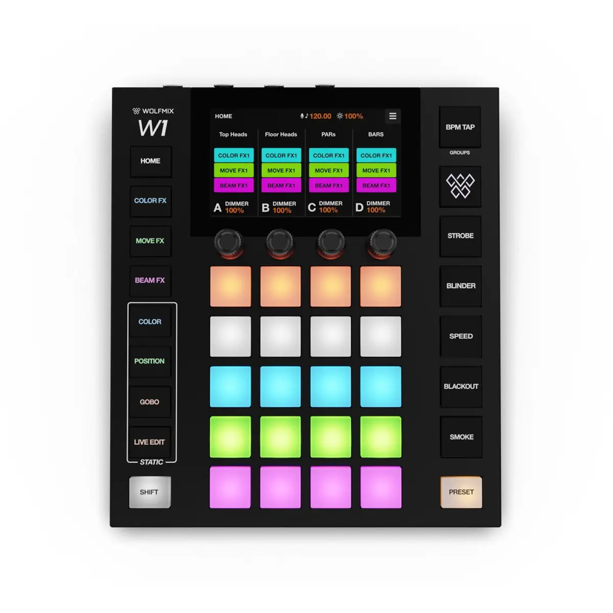 WOLFMIX W1 MK3 DMX Lighting Controller - CONT81