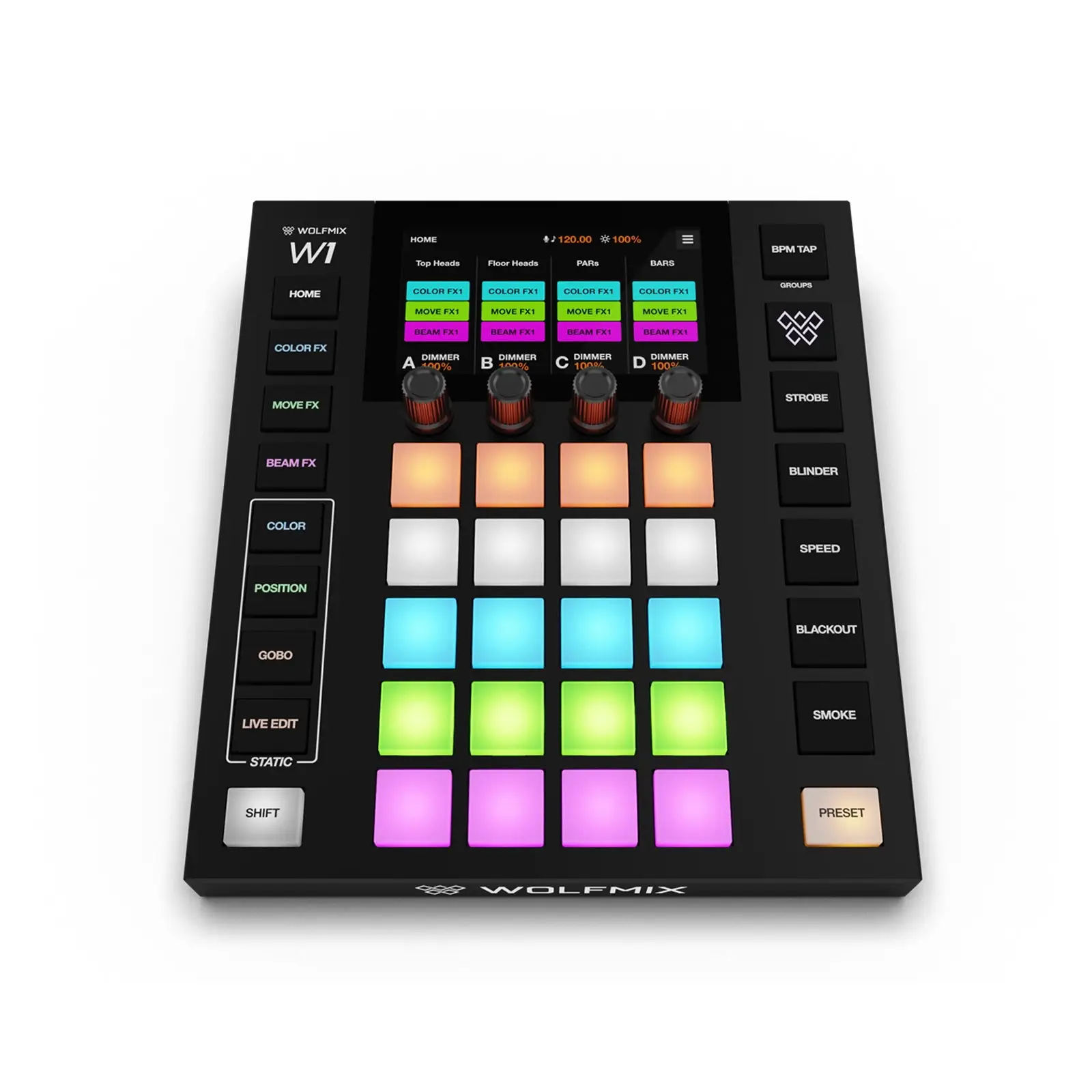 WOLFMIX W1 MK3 DMX Lighting Controller - Image 2