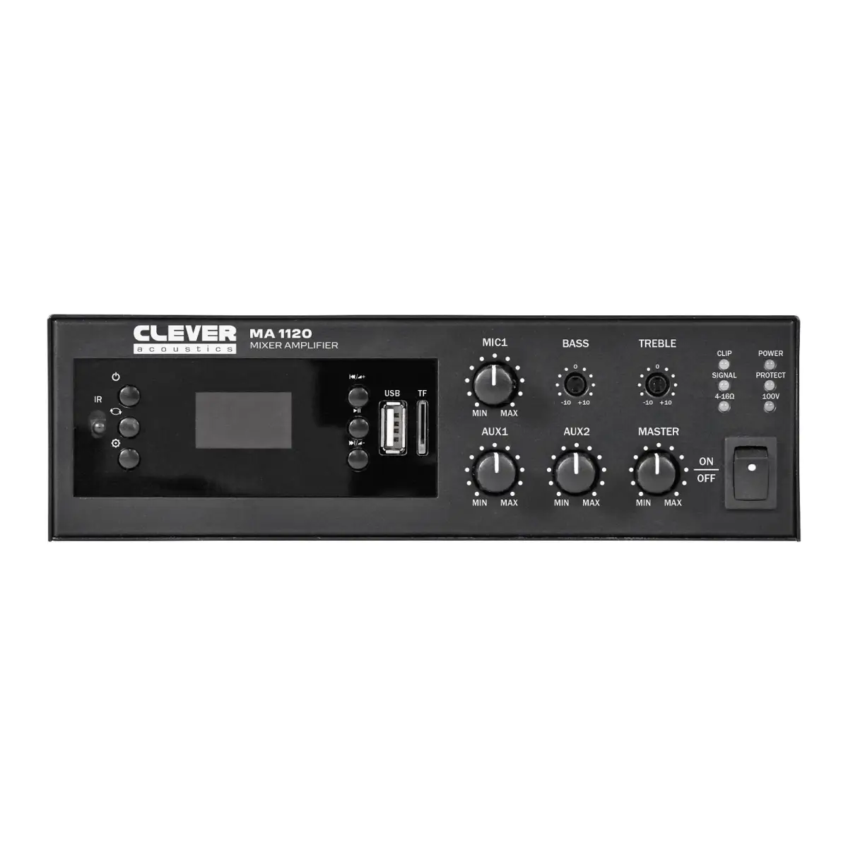 MA1120 120W 100V Mixer Amplifier with MP3 Bluetooth and FM Radio - CRAM61