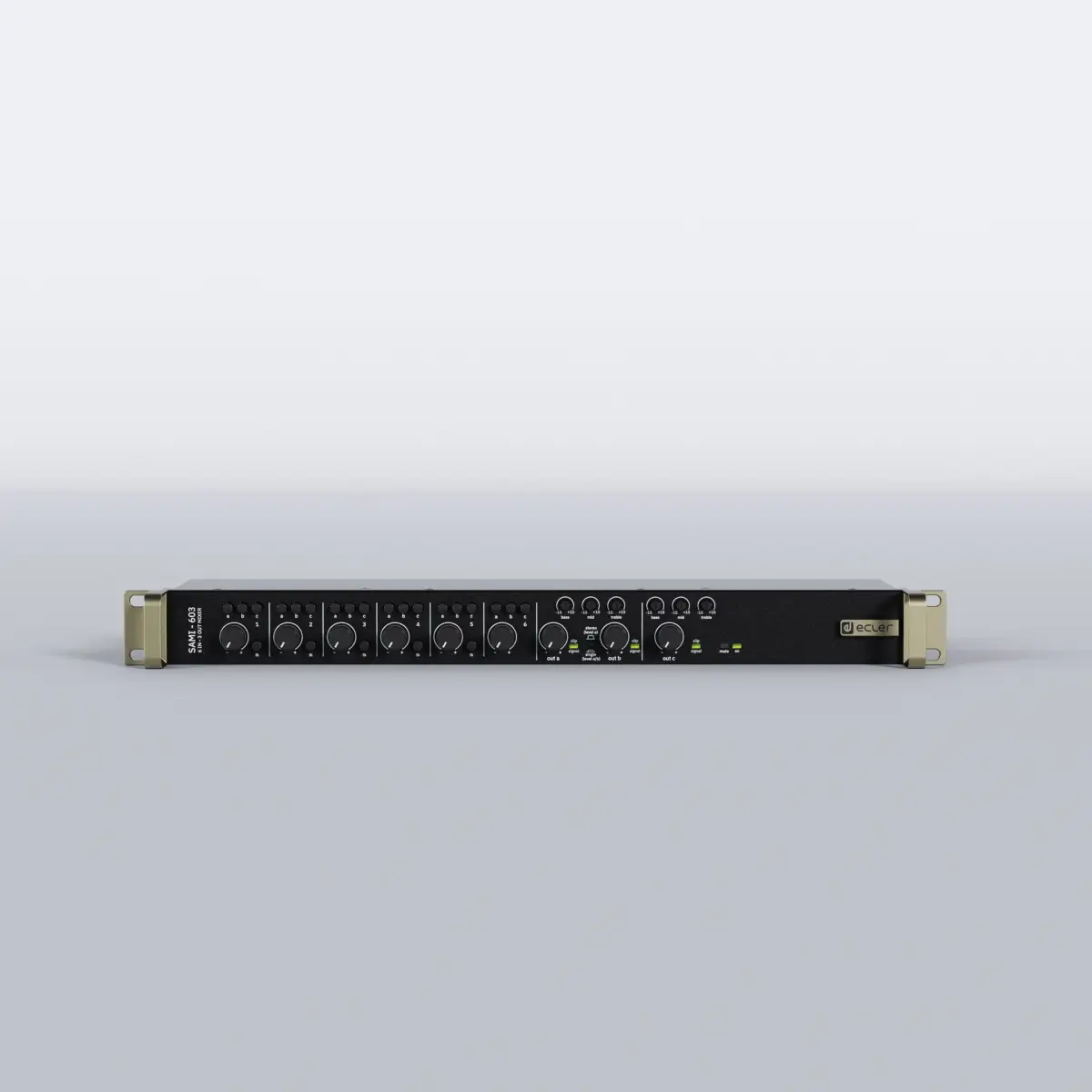 SAMI603 6 Channel (mic/line) 3 Output Rack Mixer - ECL0086