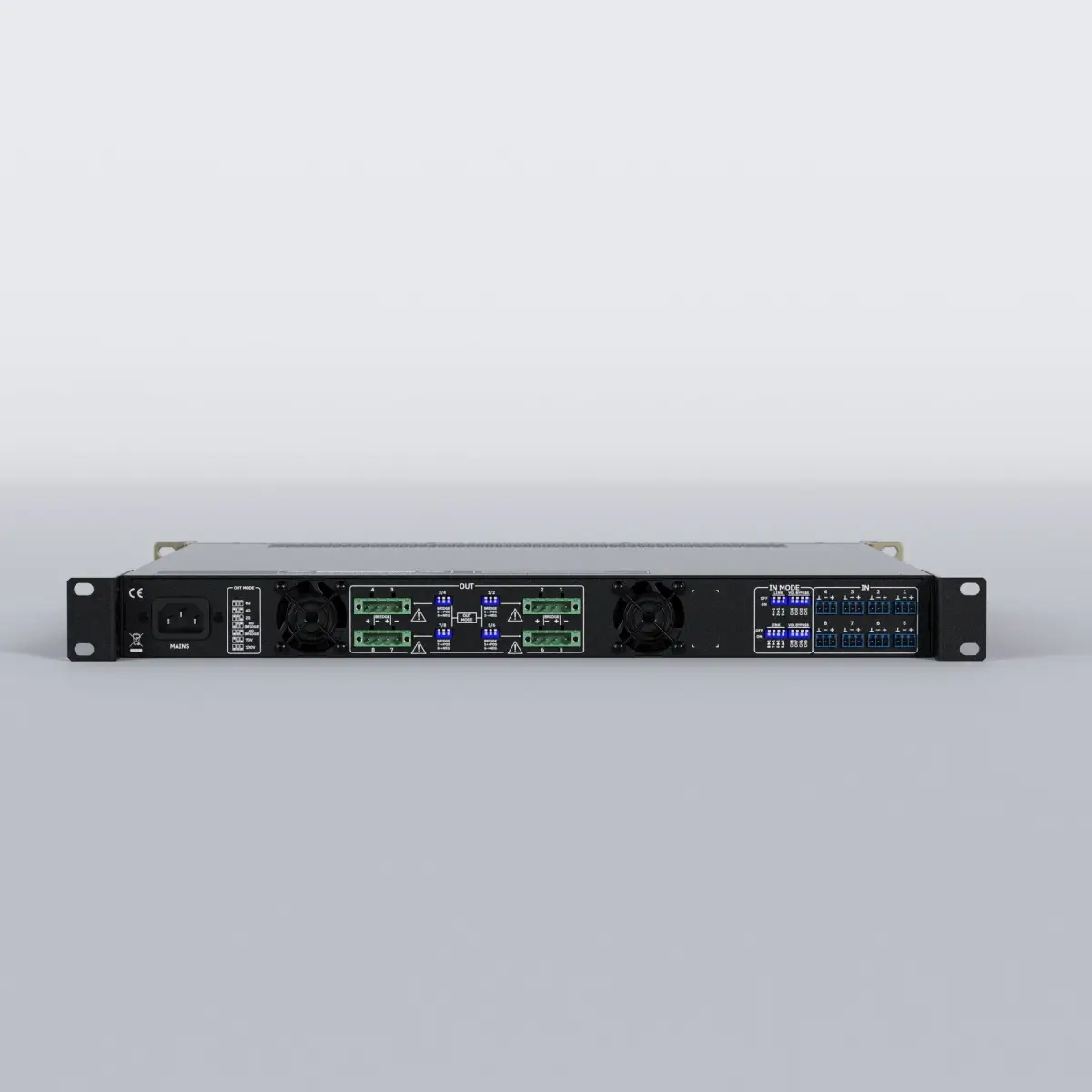 AURA-8B150 8x 150W Low Impedance / 100V Installation Amplifier - ECL0107