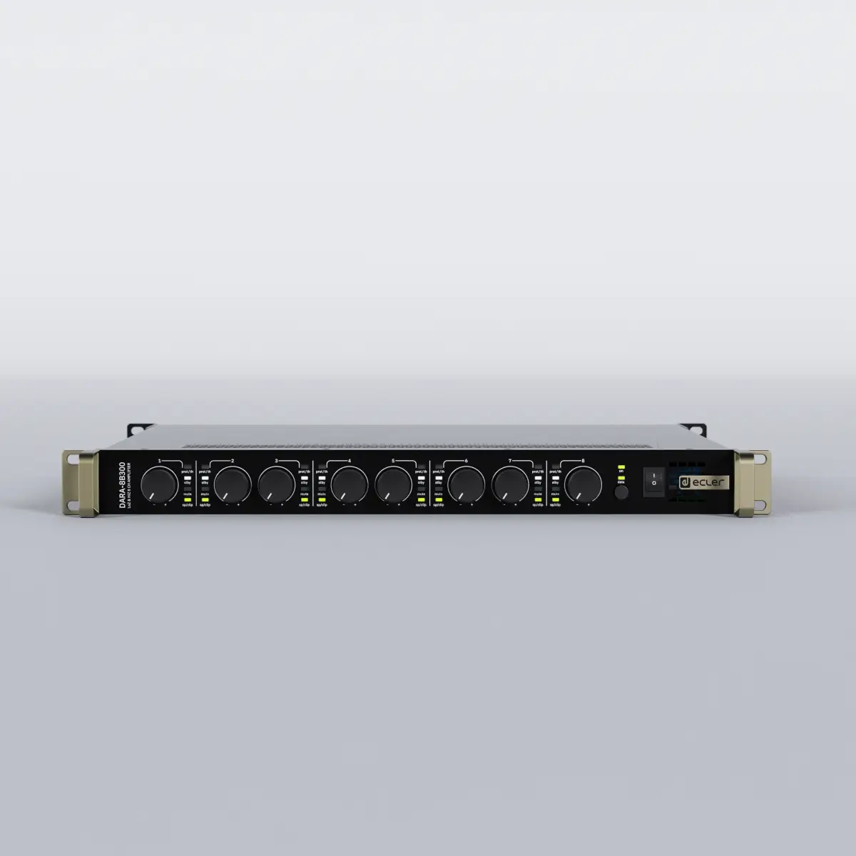 DARA-8B300 8x 300W DSP Low Impedance / 100V Installation Amplifier - ECL0120