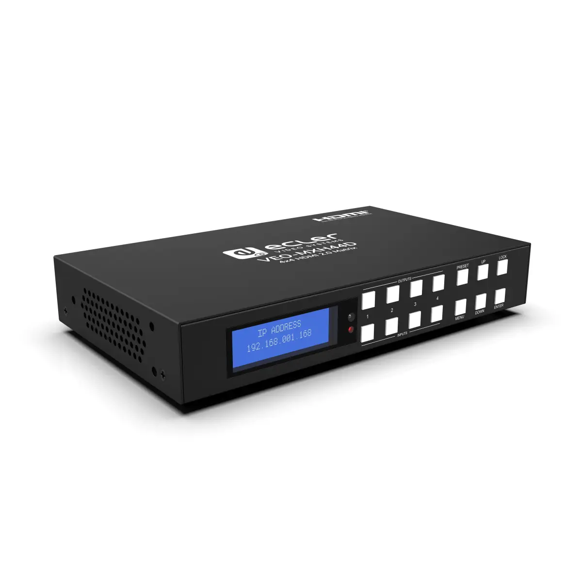 VEO-MXH44D 4x4 HDMI 2.0 Matrix With Audio De-embedders - ECL0129