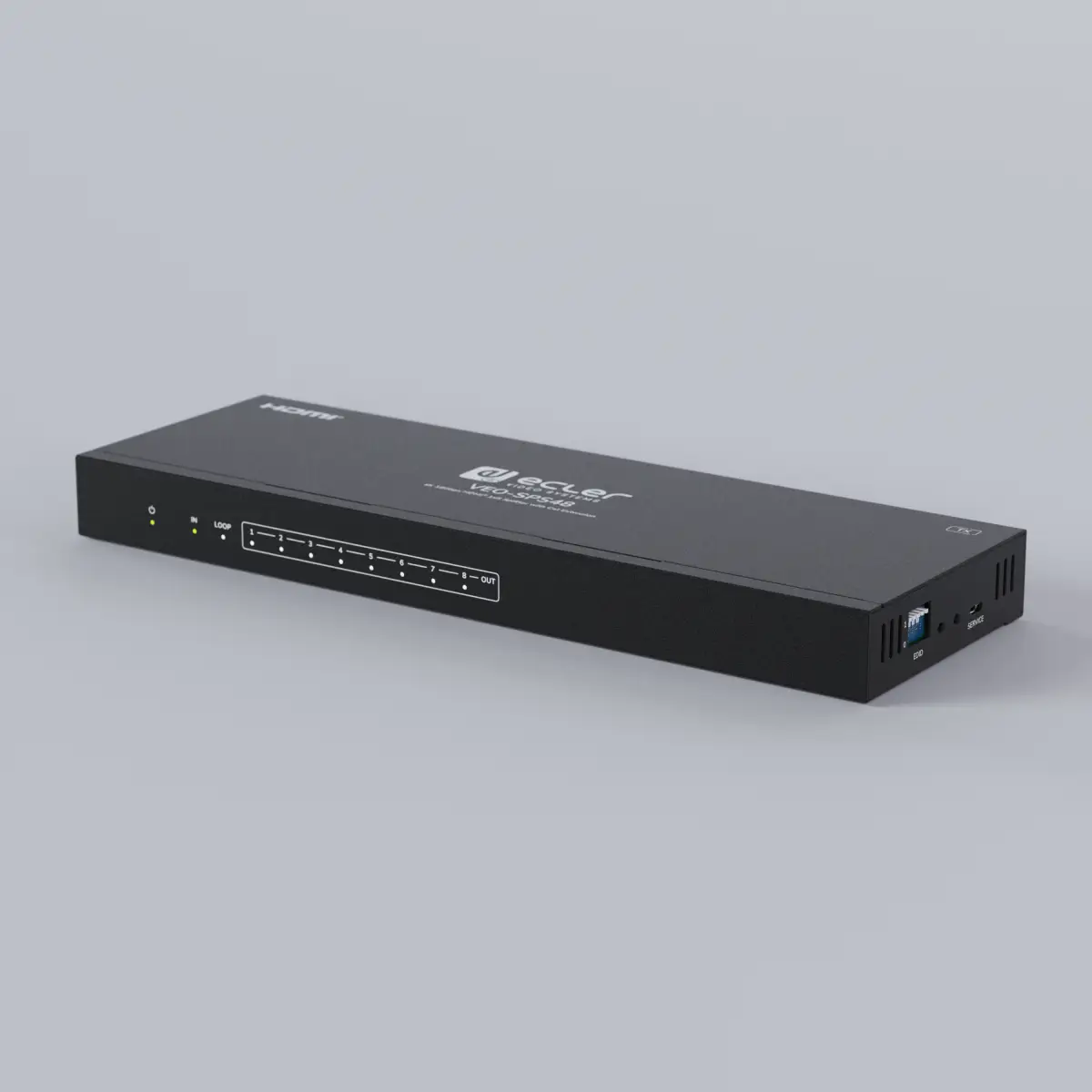 VEO-SPS48 - 4K zero latency 8-way CAT6 extender/splitter kit (max 60m) - ECL0134