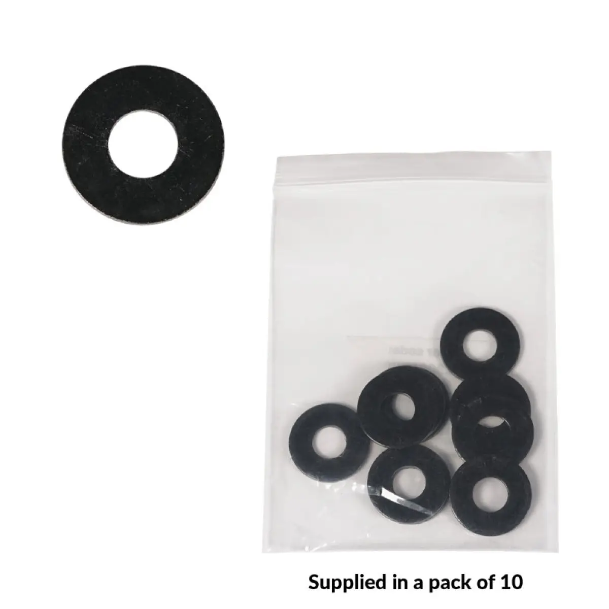 M10 Black Washers Pack of 10 - GL3008BW