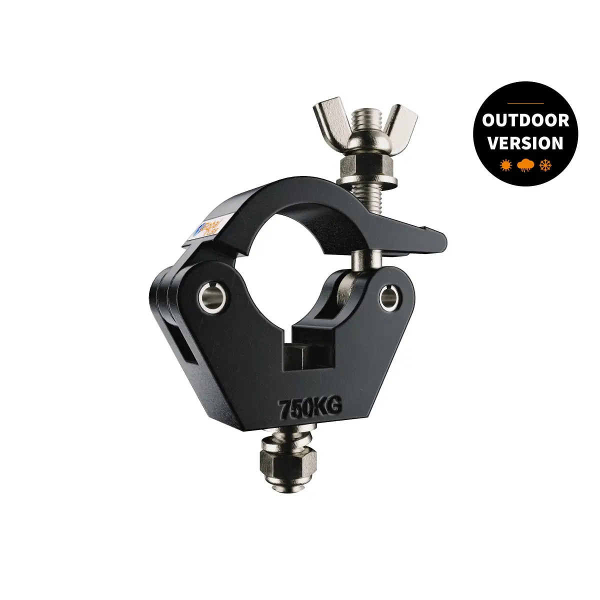 Heavy Duty Narrow Half Coupler Hex Head Bolt Black (8122-B-OD) Outdoor - GL3038B-OD