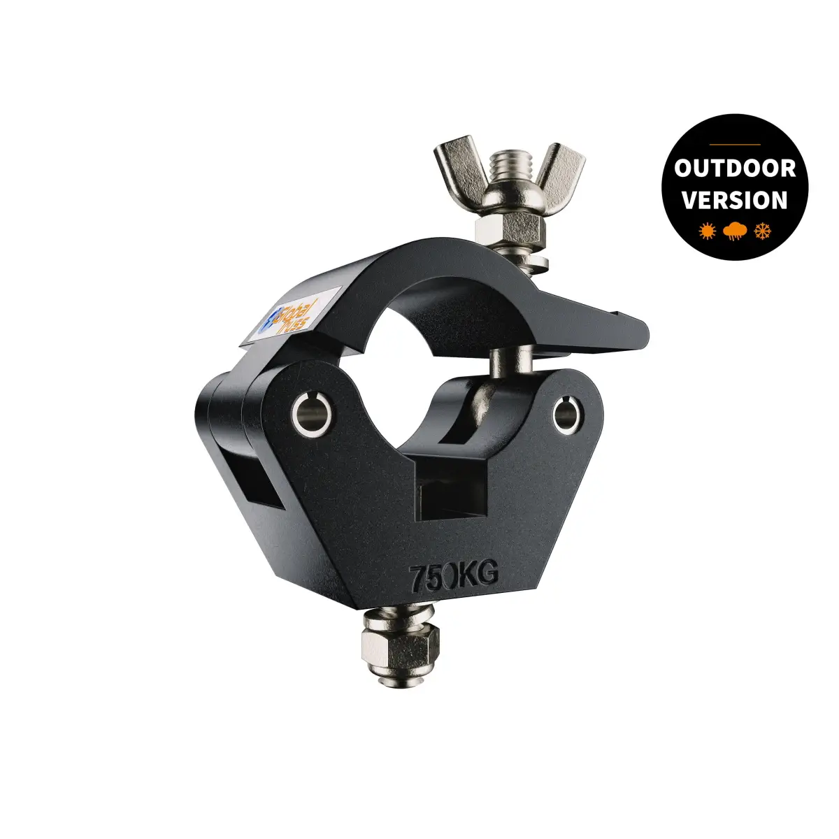 Heavy Duty Half Coupler Hex Head Bolt Black (8123-B-OD) Outdoor - GL3039B-OD