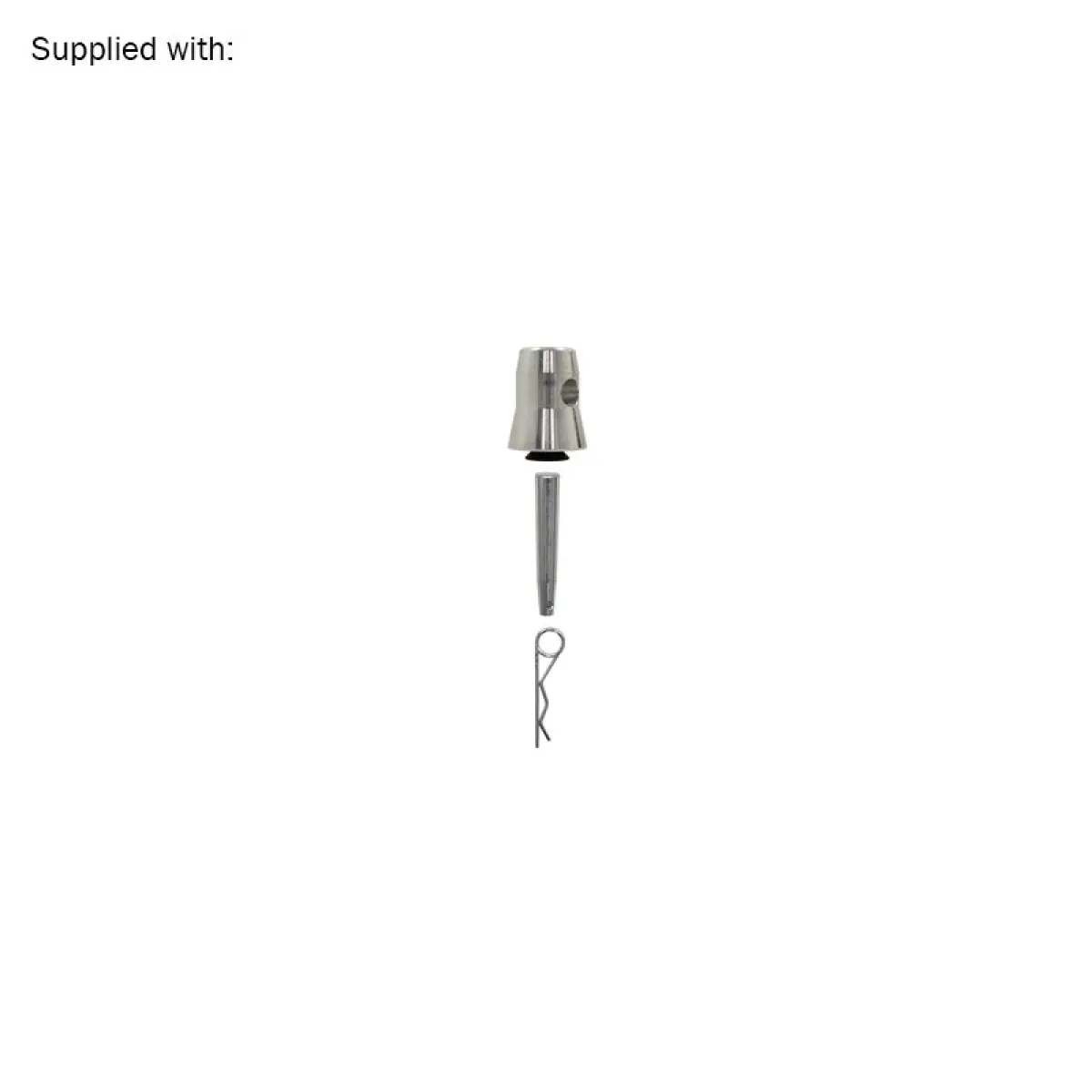 F31 PL 100 x 100mm Aluminium Base Plate and Half Conical - GL31BASE