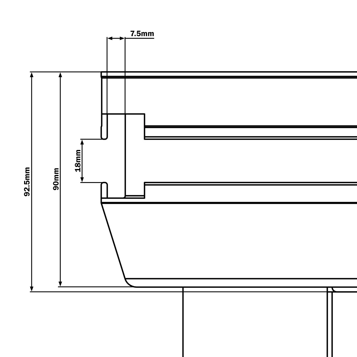 GT Stage Deck 1 x 0.5m Wood Stage Platform - GL6007