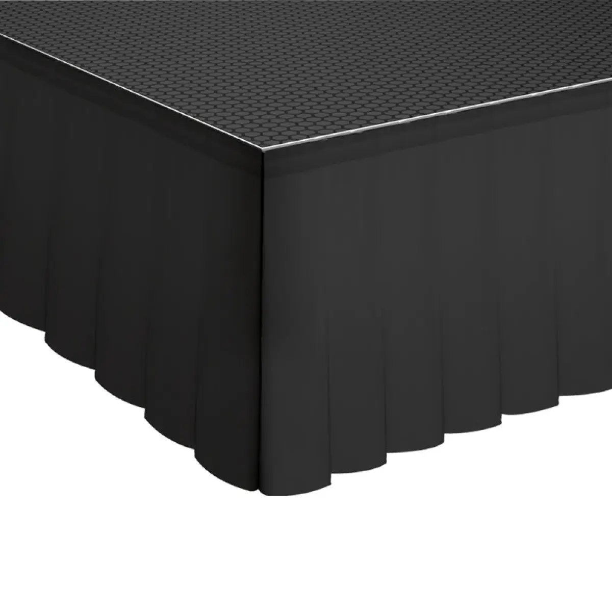 GT Stage Deck Polyester Skirt 105 x 60cm Pleated - GL6061