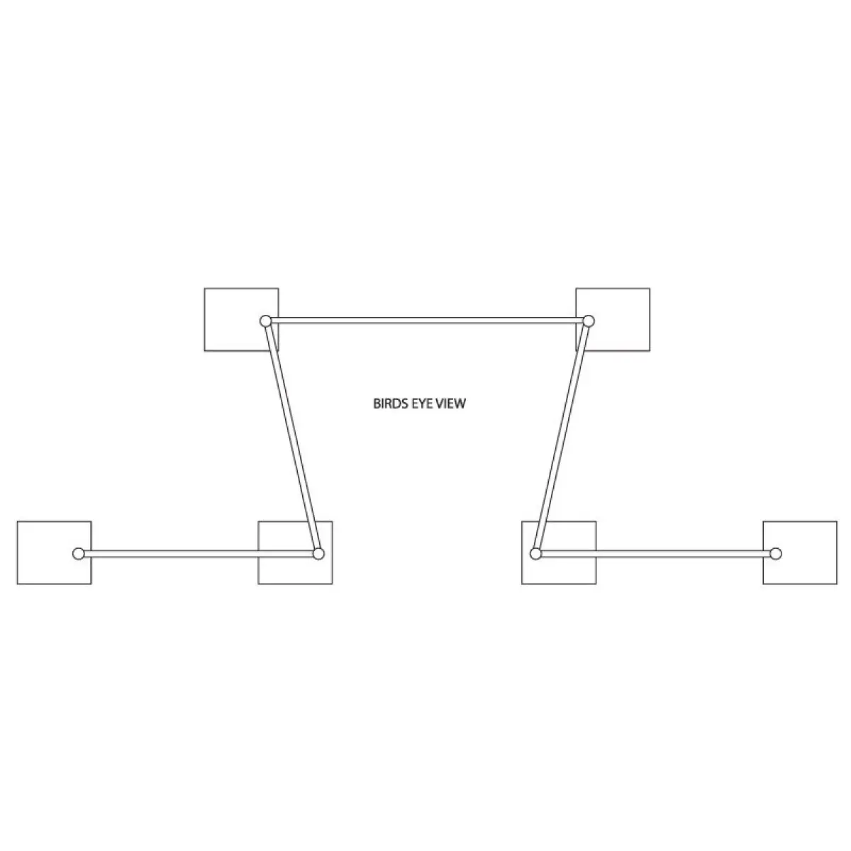 Curtain Call Pipe and Drape 1.3m-2.1m Horizontal Cross Bar - GLCC50201