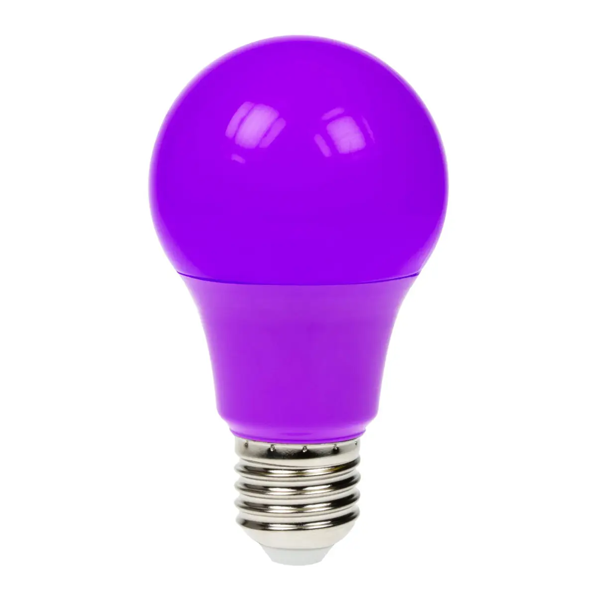 6W Dimmable LED Polycarbonate GLS Lamp ES Purple - GLS/LED/6W/ES/PURPLE/D
