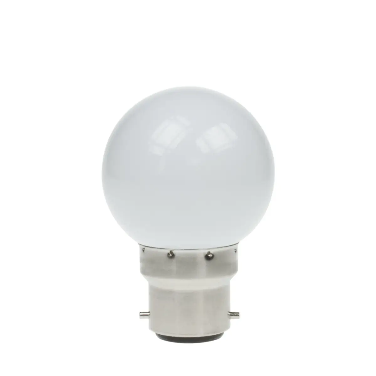 1.5W LED Polycarbonate Golf Ball Lamp BC 4000K White