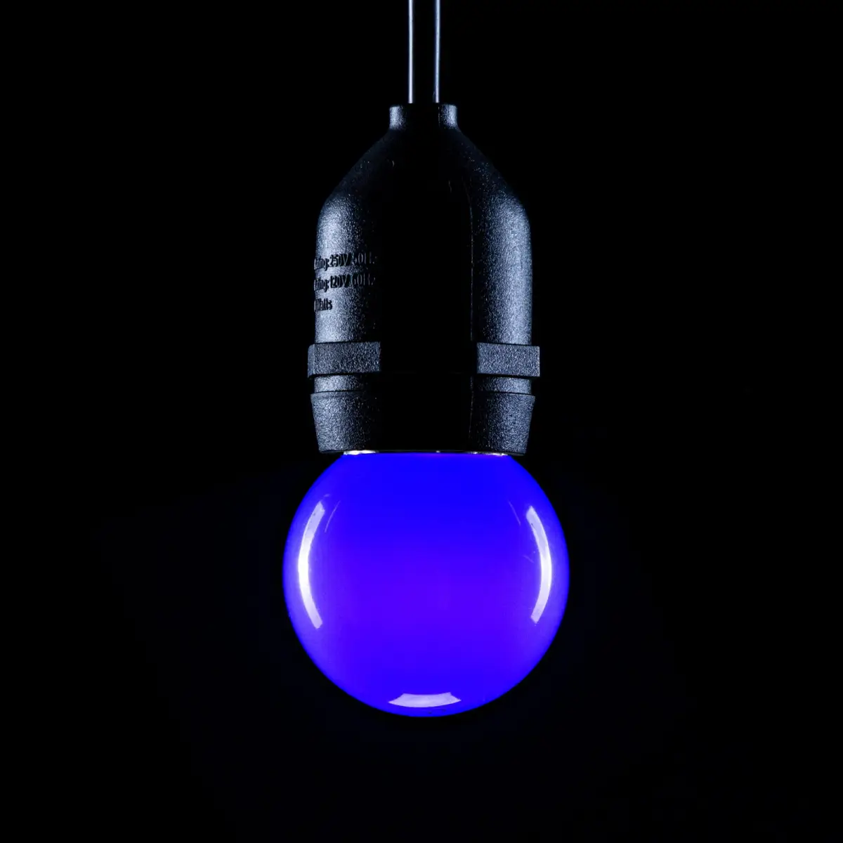 1.5W LED Polycarbonate Golf Ball Lamp BC Blue - GOLF/1.5W/BC/BLUE