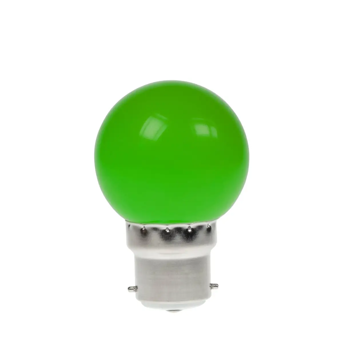 1.5W LED Polycarbonate Golf Ball Lamp BC Green - GOLF/1.5W/BC/GREEN