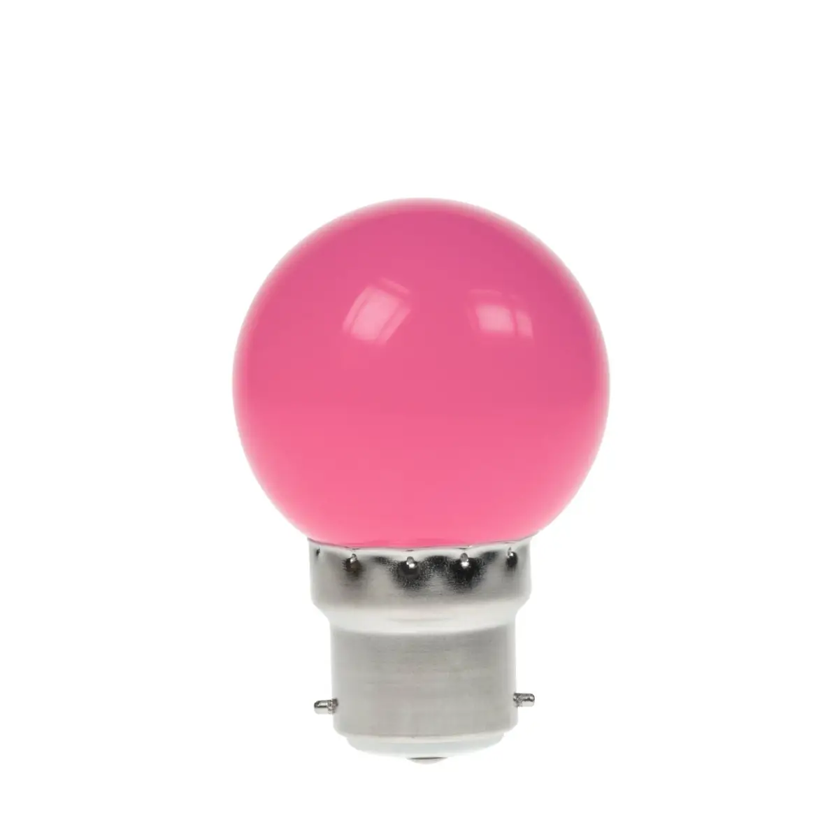 1.5W LED Polycarbonate Golf Ball Lamp BC Pink - GOLF/1.5W/BC/PINK