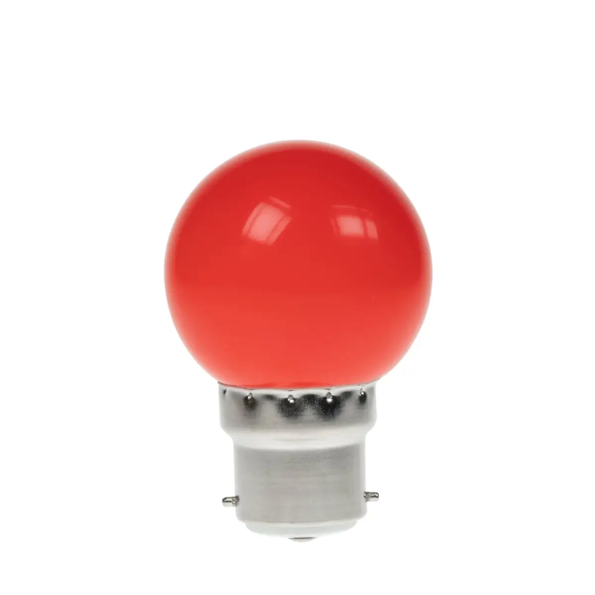 1.5W LED Polycarbonate Golf Ball Lamp BC Red
