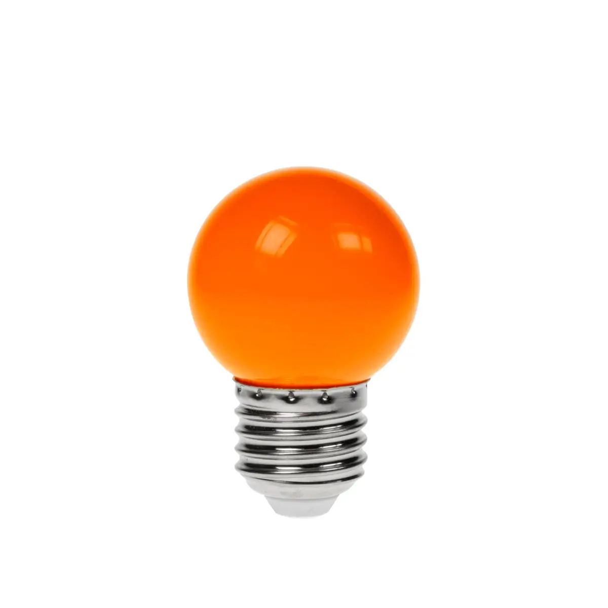 1.5W LED Polycarbonate Golf Ball Lamp ES Orange - GOLF/1.5W/ES/ORANGE