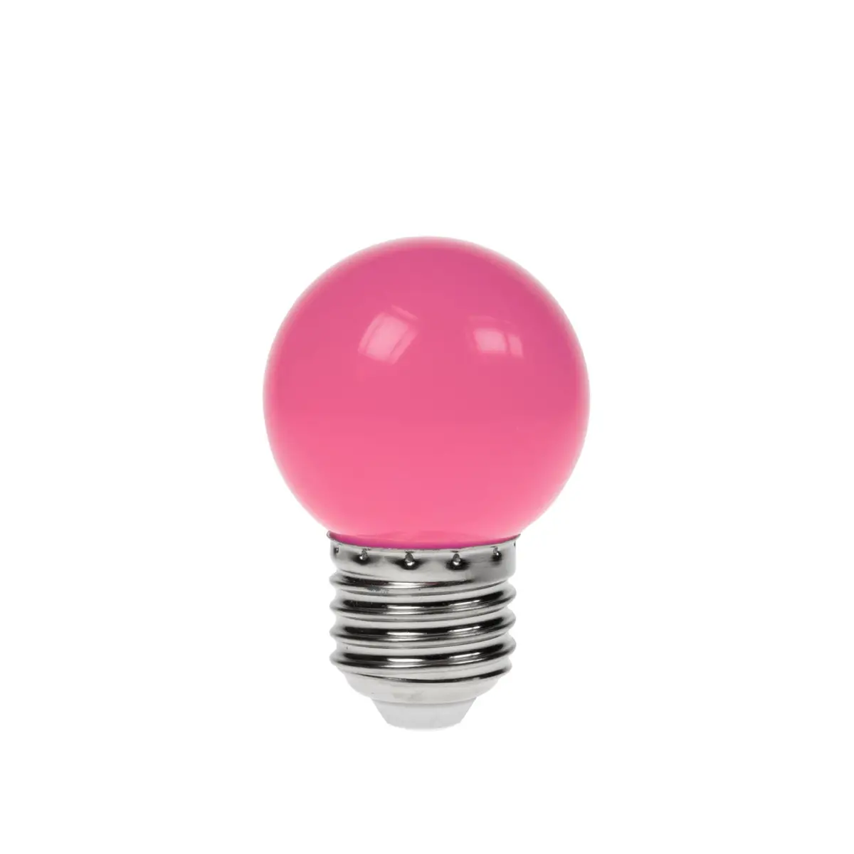 1.5W LED Polycarbonate Golf Ball Lamp ES Pink