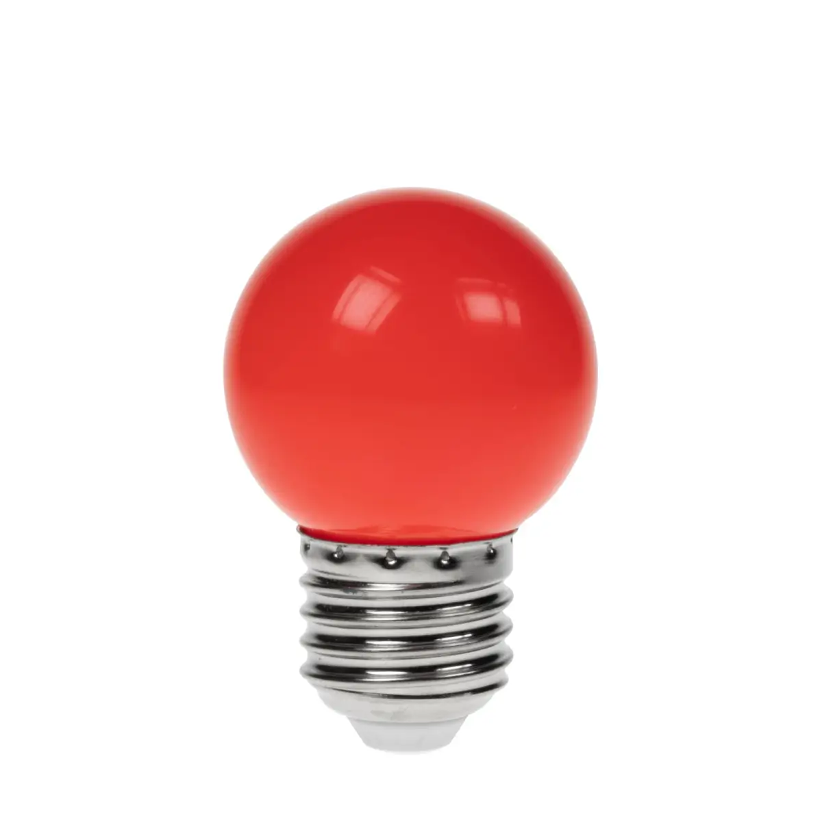 1.5W LED Polycarbonate Golf Ball Lamp ES Red