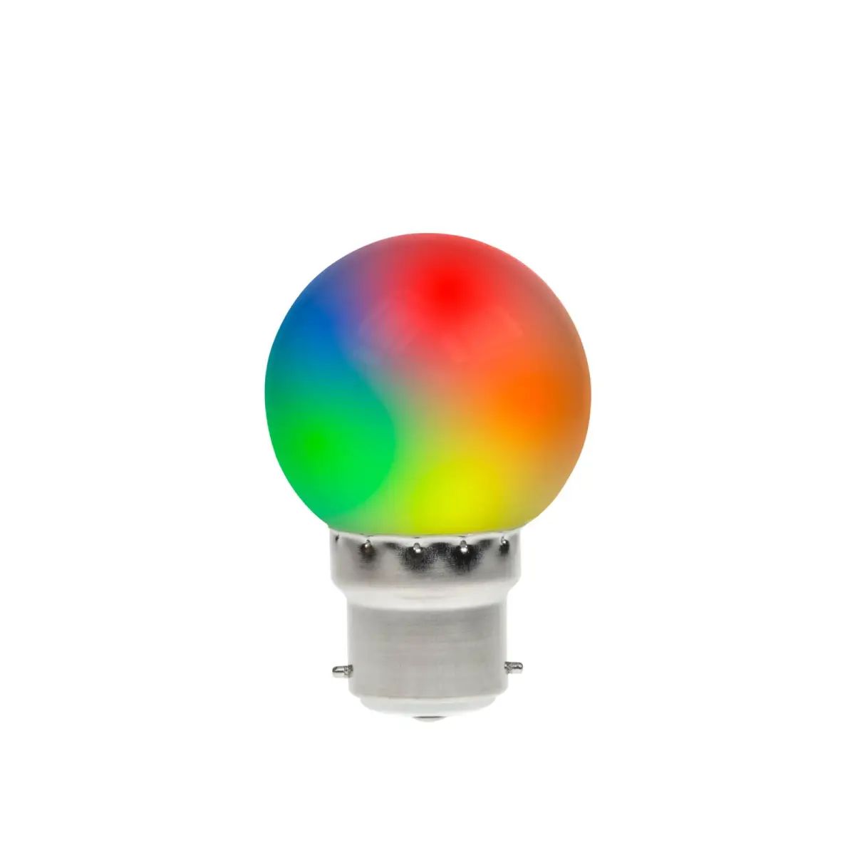 0.5W LED Polycarbonate Golf Ball Lamp BC RGB Colour Changing - GOLF/LED/BC/RGB