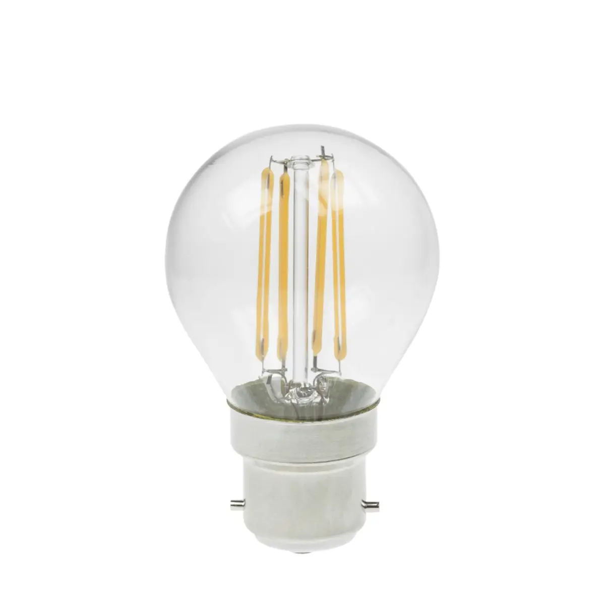 4W Dimmable LED Filament Golf Ball Lamp 2700K BC