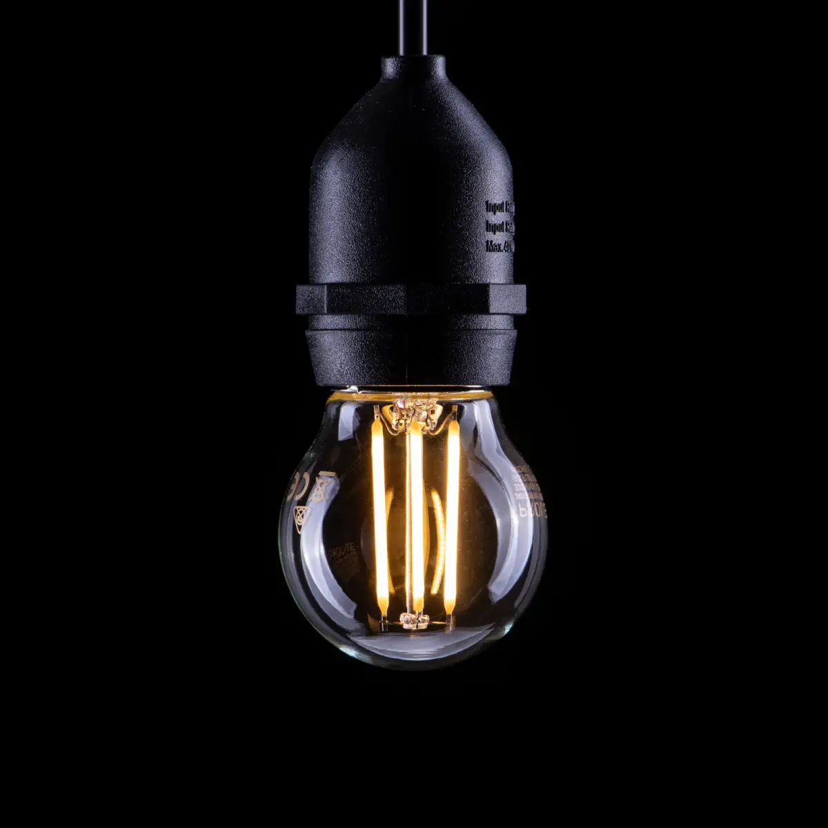4W Dimmable LED Filament Golf Ball Lamp 2700K ES - GOLF/LEDFIL/4WESD